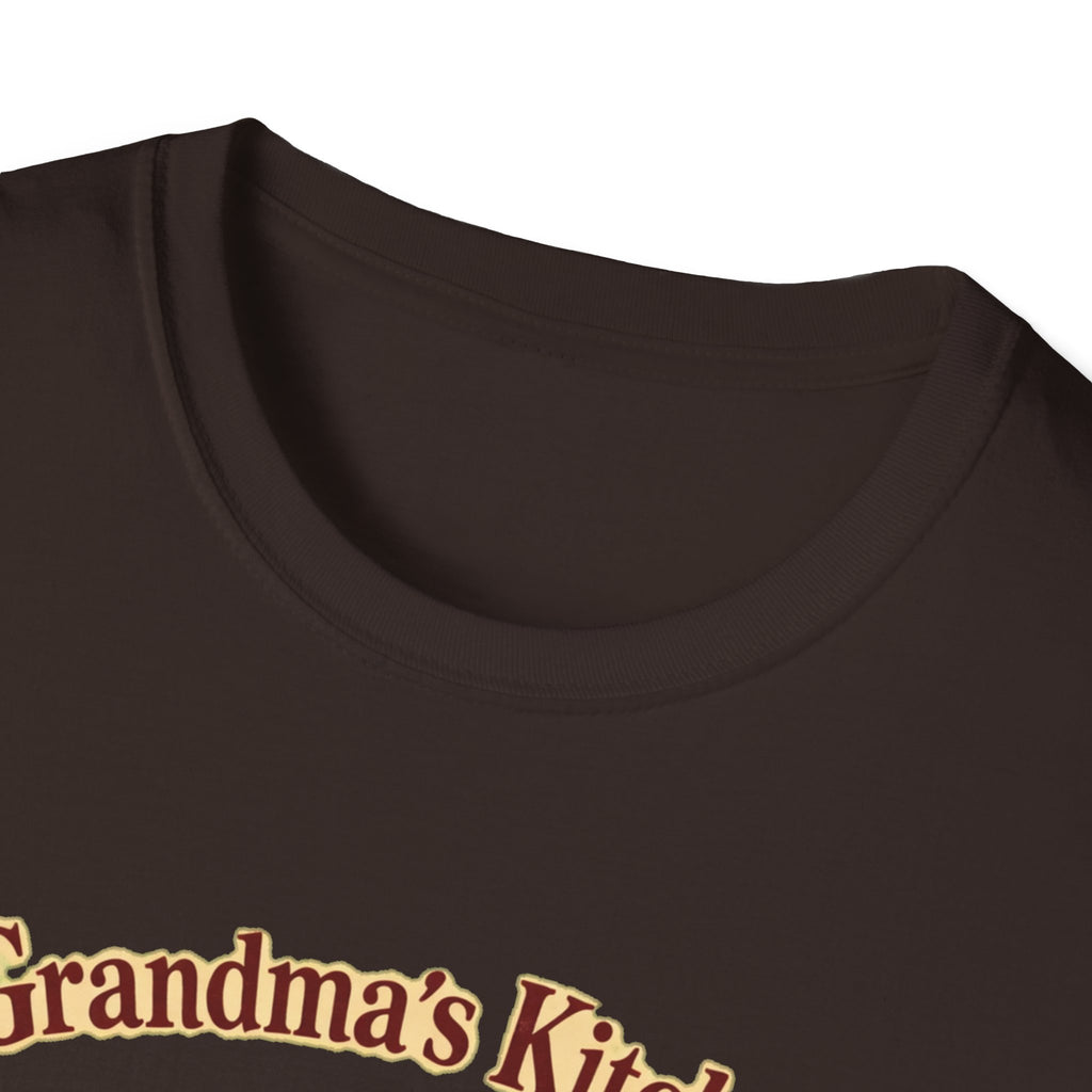 Grandma's Kitchen T-Shirt – "Love Served Daily" Baking Heart & Rolling Pin Design