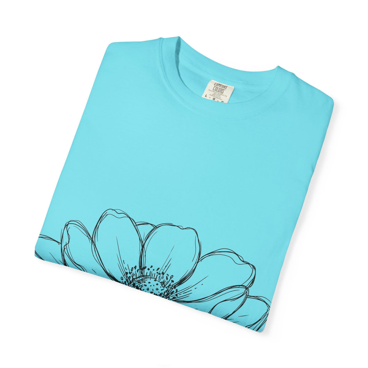 Anemone Flower Line Art Shirt, Minimal Botanical Drawing Tee, Single Bloom Shirt, Plant Lover Gift