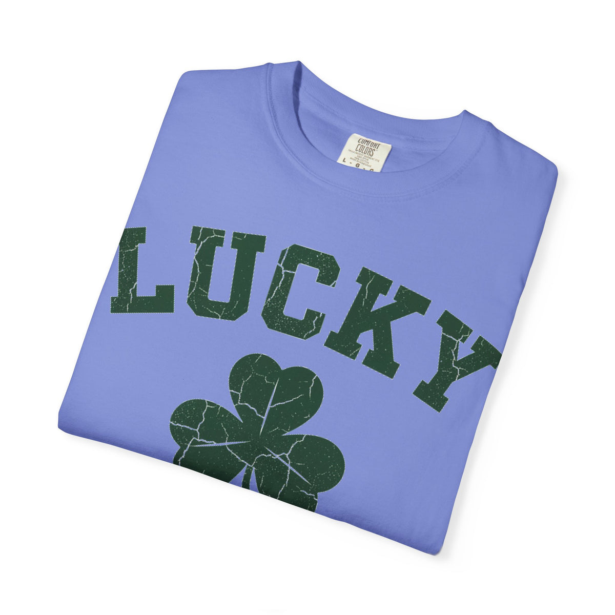Lucky Big Shamrock Shirt, Bold Varsity Clover Tee, St Patricks Day Shirt, Irish Gift