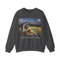 I Live Here Now Raccoon Baseball Sweatshirt, Funny Baseball Mom Sweatshirt, Raccoon Camp Chair Stadium Sweatshirt, Travel Ball Parent Gift,