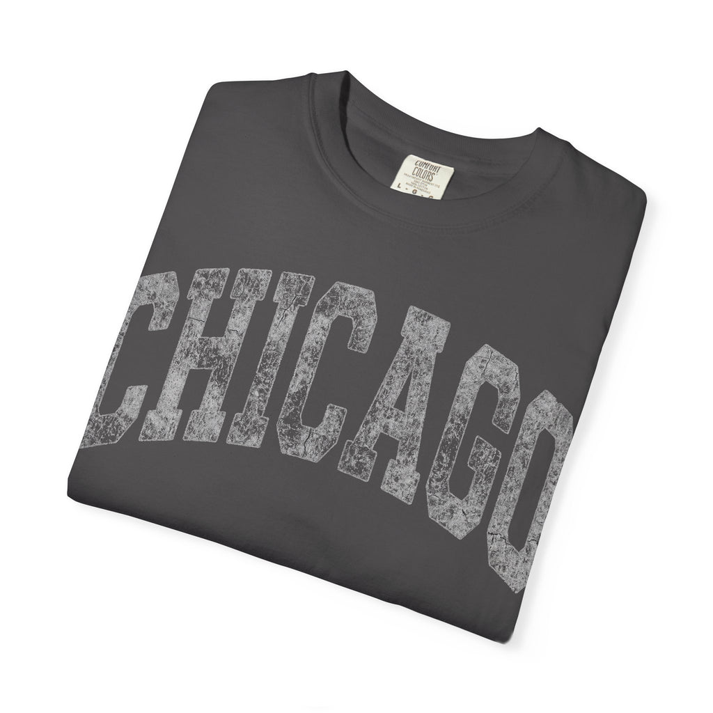 Chicago Vintage Shirt, Distressed Varsity Chicago Tee, Illinois Home City Shirt, Chicago Gift