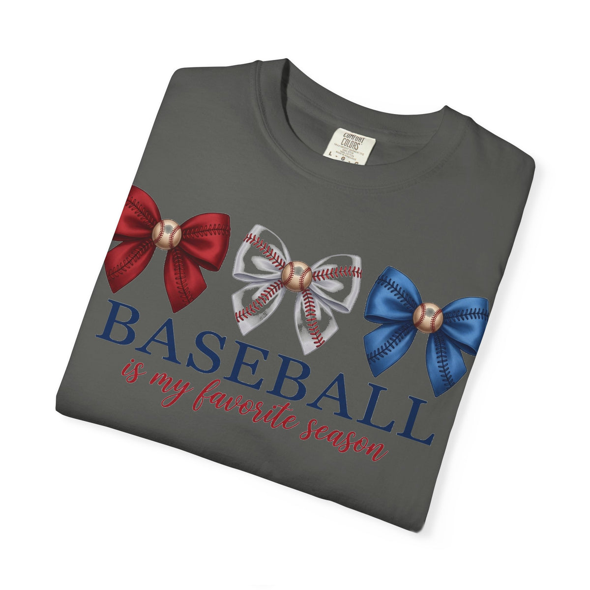 Baseball Is My Favorite Season Shirt, Coquette Baseball Bows Tee, Baseball Mom Shirt, Game Day Gift
