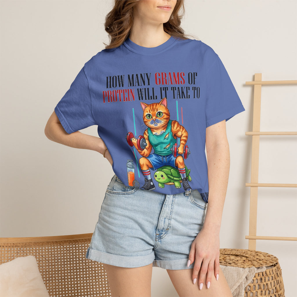 How Many Grams Of Protein Restore The Light In My Eyes Wide Shirt, Buff Gym Cat Tee, Funny Lifting Shirt, Gym Gift