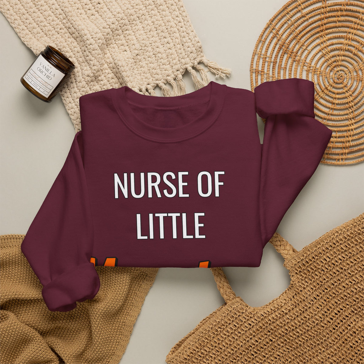 Nurse Of Little Monsters Sweatshirt | Nurse Halloween Sweatshirt | Spooky Nurse Sweatshirt | Healthcare Worker Gift | Halloween 2026