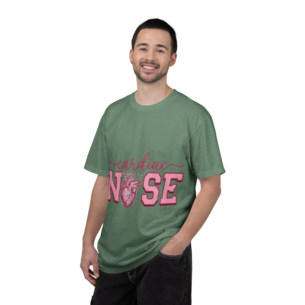 Cardiac Nurse Anatomical Heart Shirt, Pink Varsity Cardiology Tee, Cardiac RN Shirt, Nurse Gift