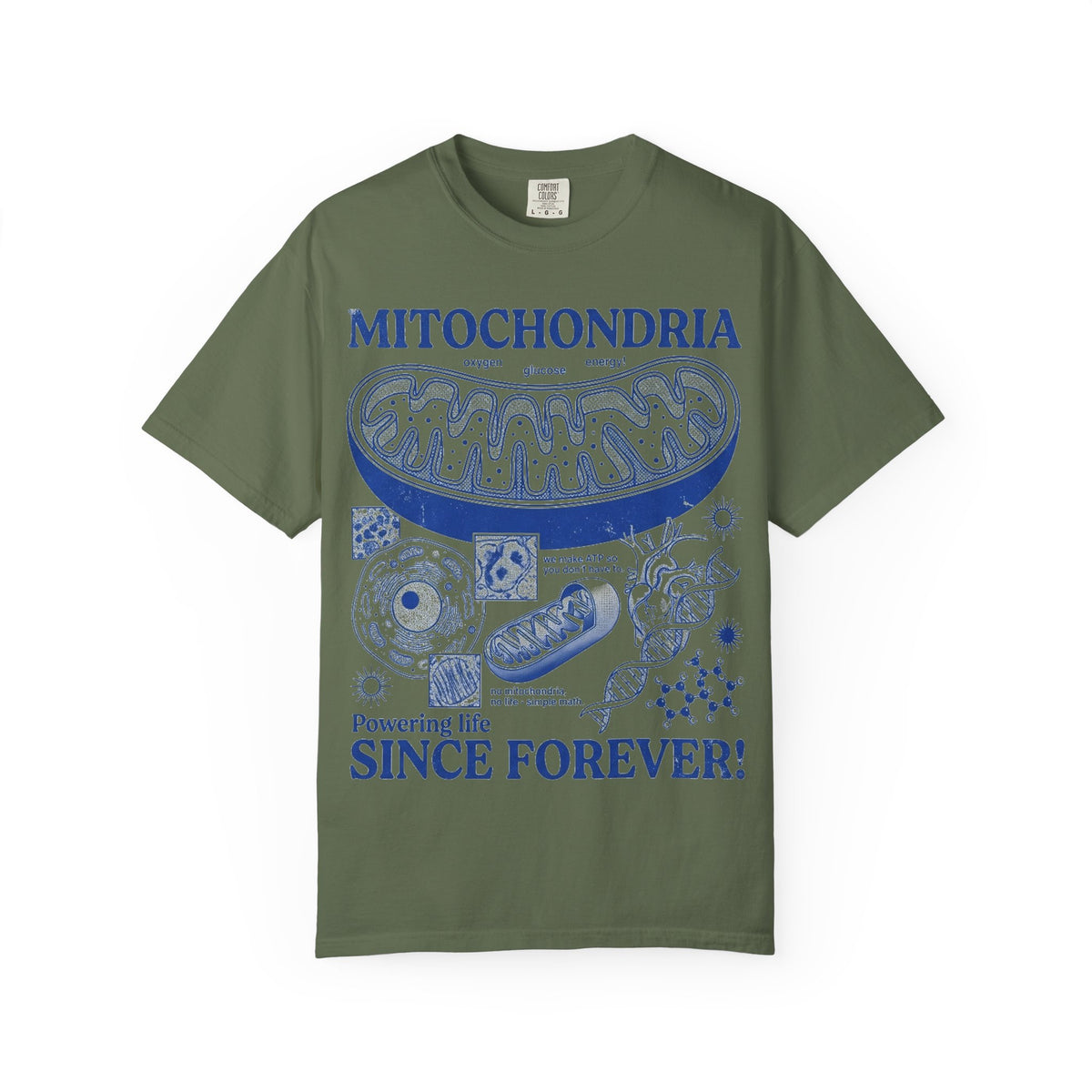 Mitochondria Powering Life Since Forever Shirt, Funny Biology Teacher Tee, Science Nerd Shirt, Student Gift