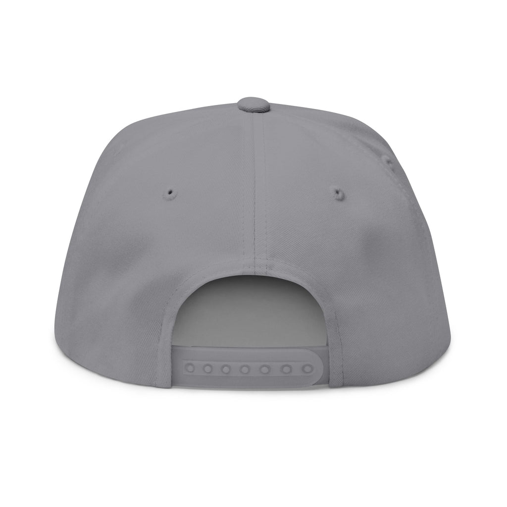 Cat Crew Embroidered Flat Bill Cap — 'MEOW' Animal Patch Snapback