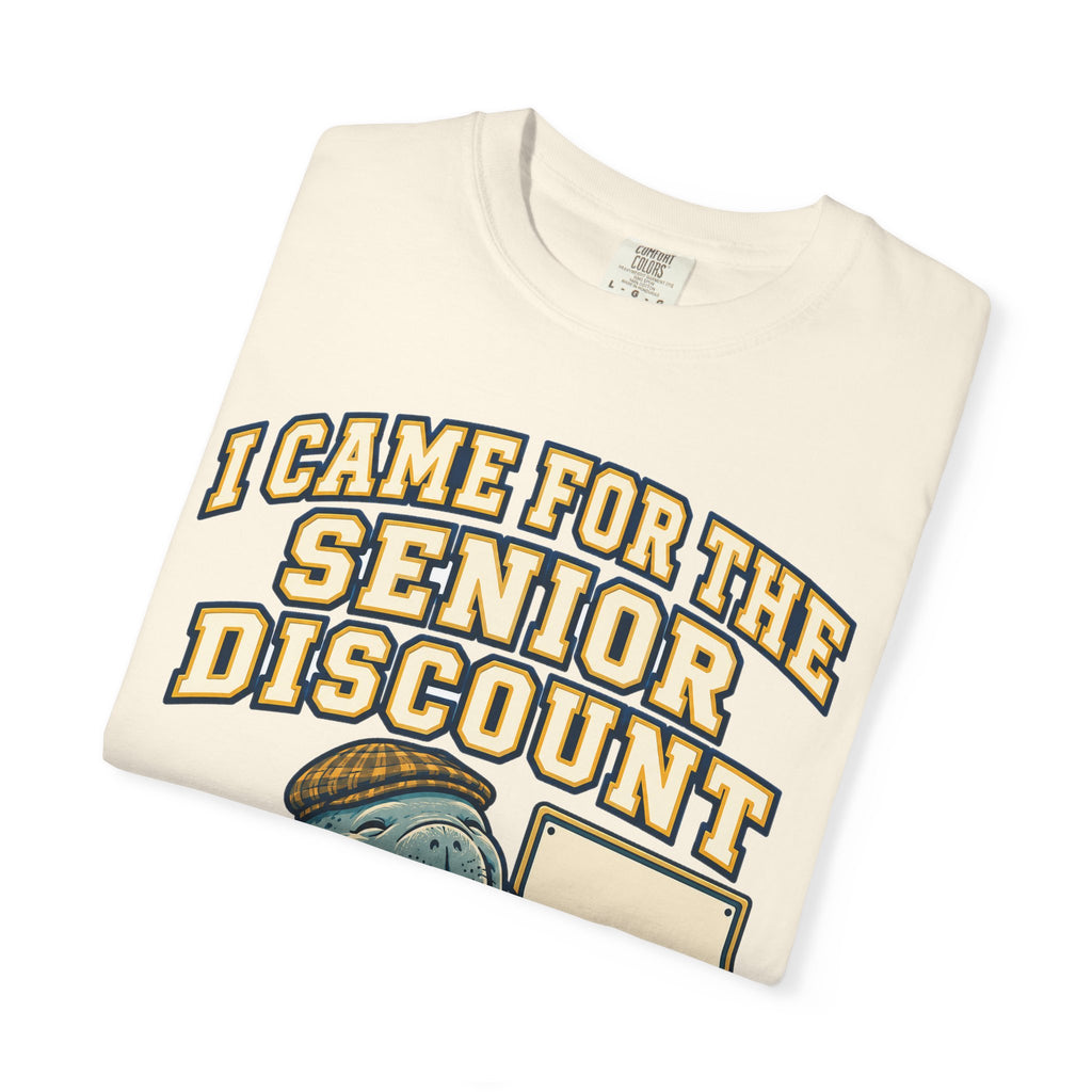 Funny Retirement Shirt I Came For The Senior Discount, Retirement Gift Tee, Comfort Colors Graphic Shirt