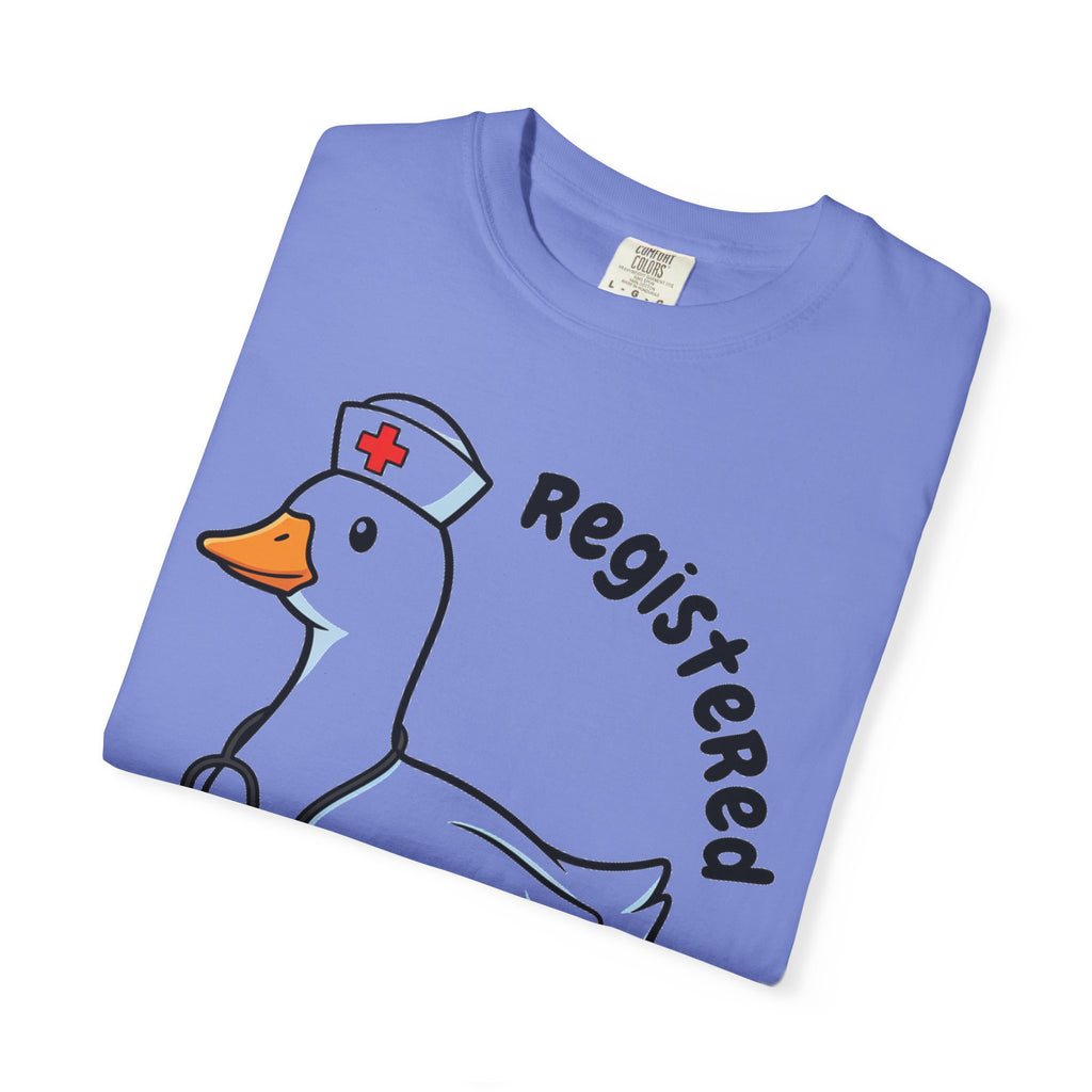 Registered Silly Goose Curved Shirt, Nurse Goose Stethoscope Tee, Funny Nurse Shirt, RN Gift