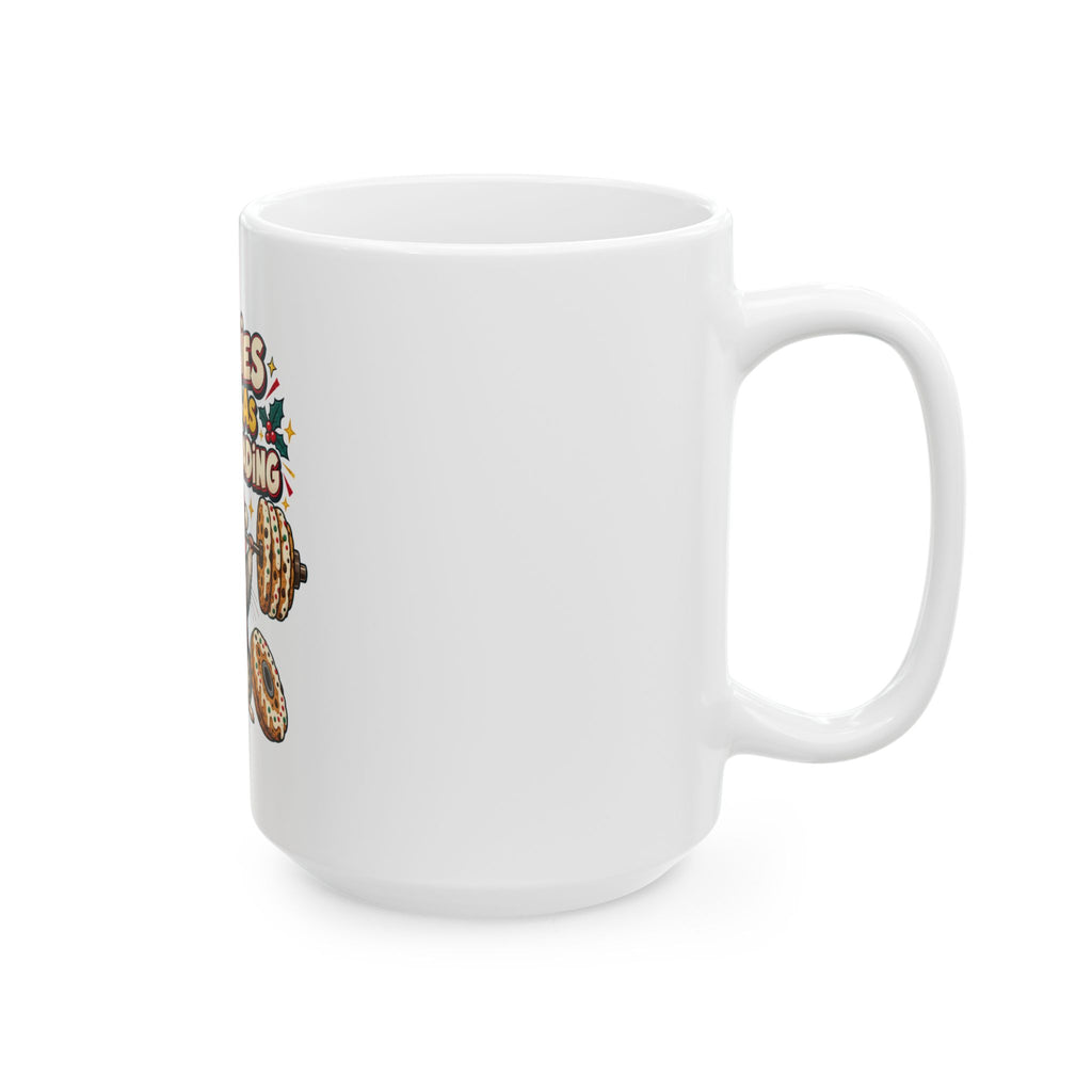 Cookies Count As Carb Loading Mug, Funny Gym Lover Christmas Gift, Secret Santa Stocking Stuffer, 11oz 15oz Coffee Mug