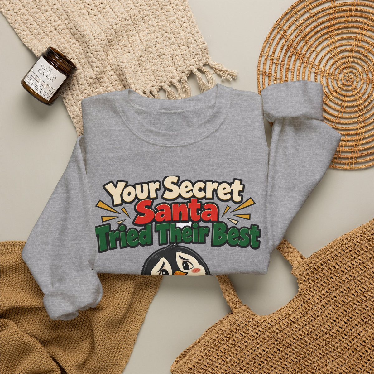 Your Secret Santa Tried Their Best Sweatshirt | secret santa gift | Work Gift