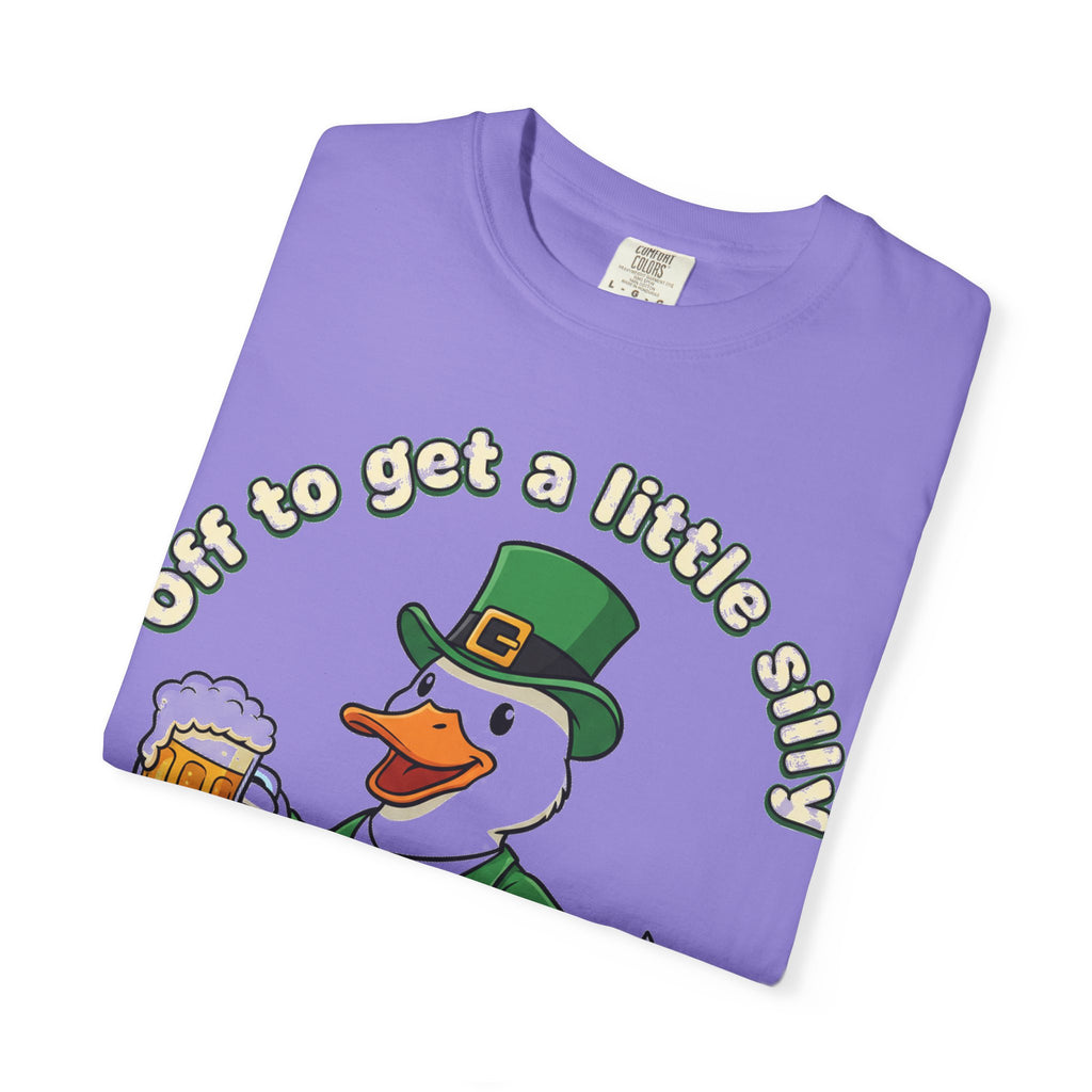 Off To Get A Little Silly Duck Shirt, Leprechaun Suit Beer Duck Tee, Funny St Patricks Day Shirt, Irish Gift