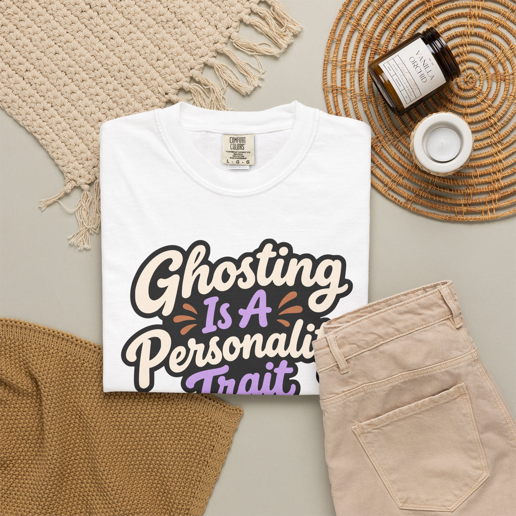 Ghosting Is A Personality Trait Halloween Shirt, Funny Ghost Tee, Retro Humor