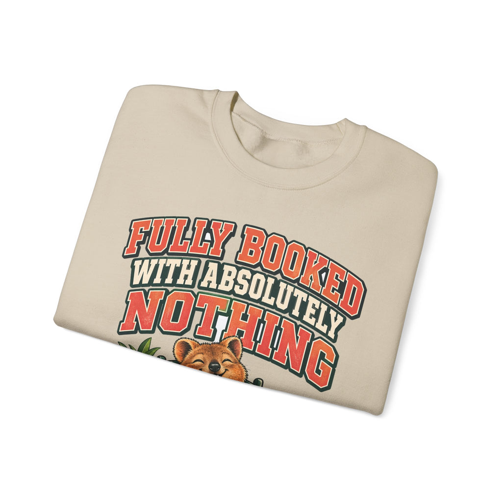 Funny Retirement Sweatshirt Fully Booked With Absolutely Nothing Quokka Sweatshirt, Retirement Gift, Sweatshirt