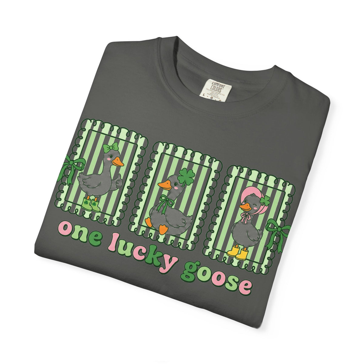 One Lucky Goose Framed Panels Shirt, Irish Goose Trio Tee, St Patricks Day Shirt, Funny Gift