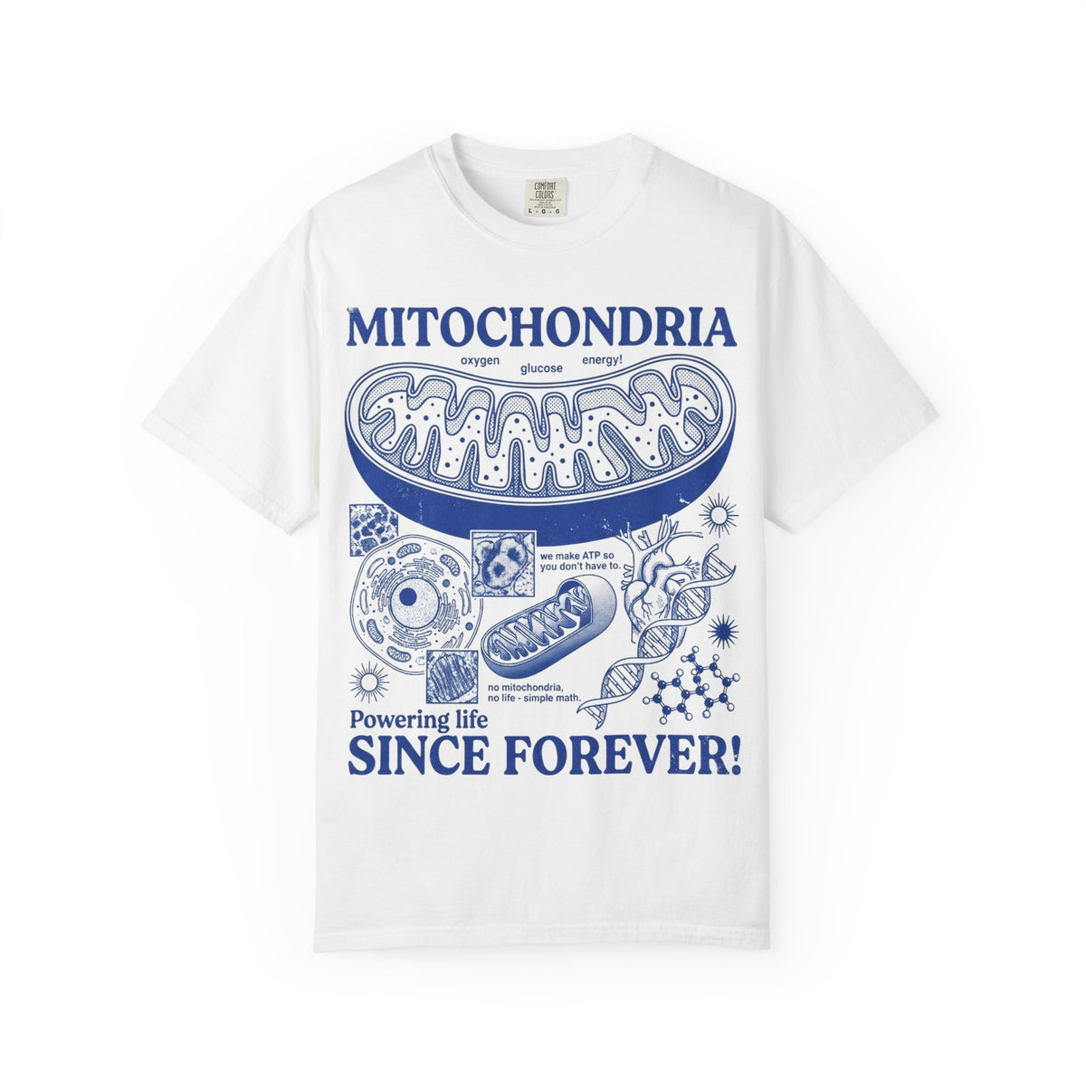 Mitochondria Powering Life Since Forever Shirt, Funny Biology Teacher Tee, Science Nerd Shirt, Student Gift
