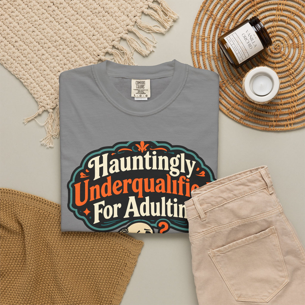 Hauntingly Underqualified For Adulting Halloween Shirt, Funny Skeleton Tee