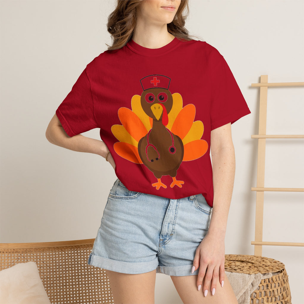 Nurse Turkey Shirt, Funny Thanksgiving Nurse Tee, Stethoscope Turkey Shirt, RN Holiday Gift