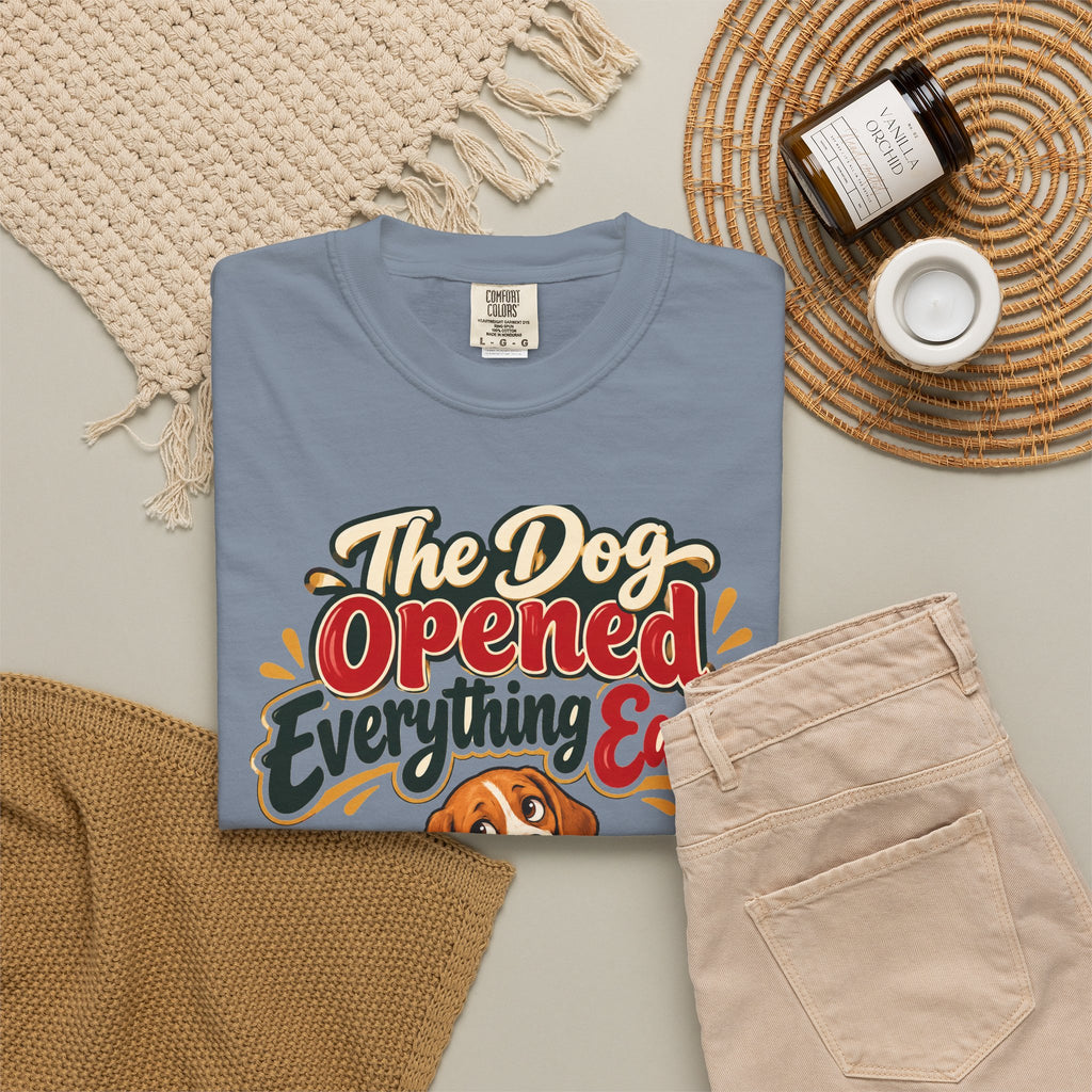 Funny Dog Mom Gift The Dog Opened Everything Early Shirt, Dog Lover Humor Shirt, Christmas Gift for Dog Dad Pet Parent
