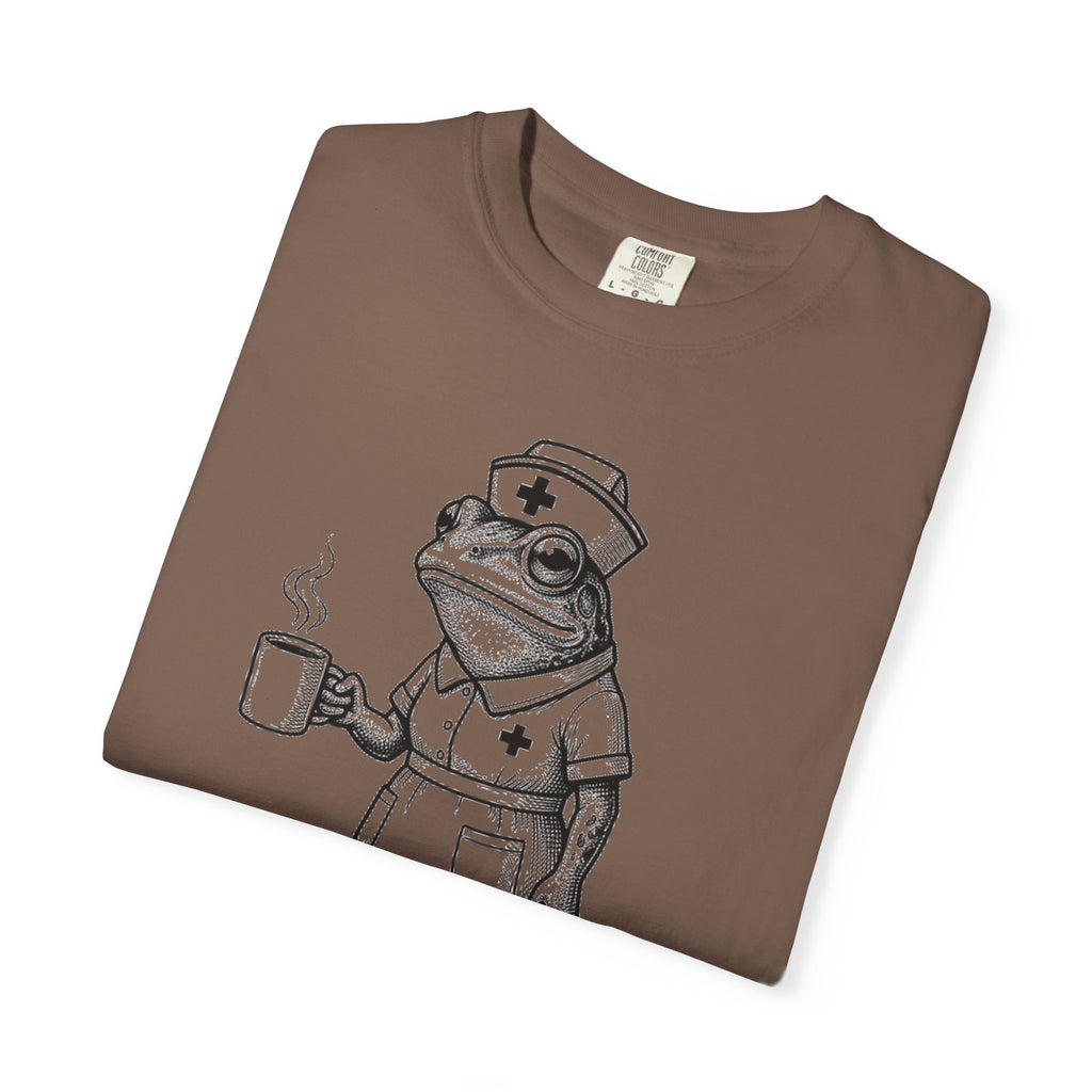 I Have To Ask Weird Stuff Or You'll Die Shirt, Etched Nurse Frog Tee, Funny Triage Shirt, RN Coffee Gift