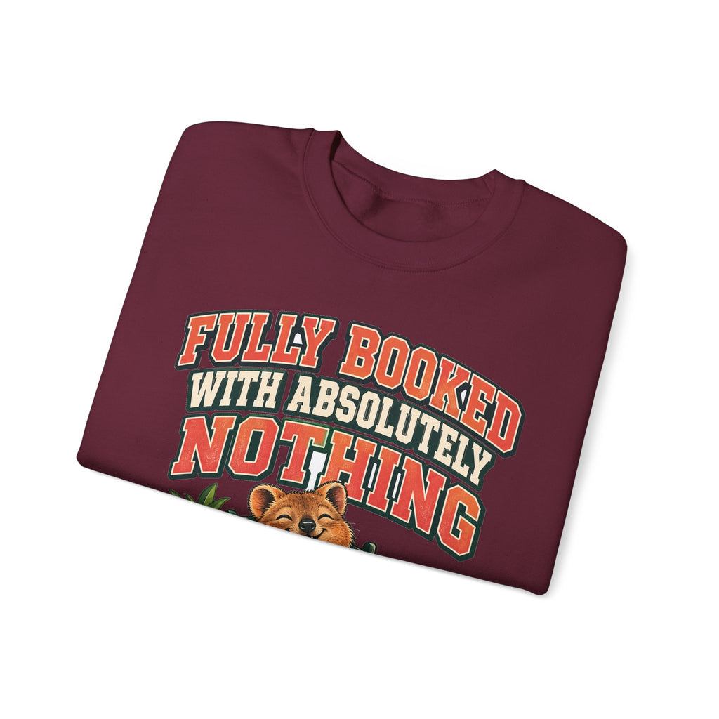 Funny Retirement Sweatshirt Fully Booked With Absolutely Nothing Quokka Sweatshirt, Retirement Gift, Sweatshirt