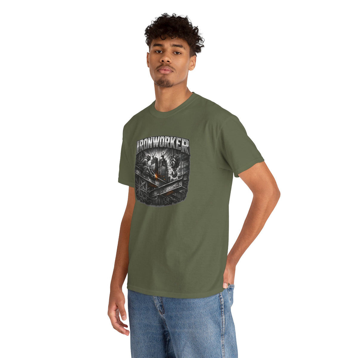Ironworker Shirt, Steel Worker Graphic Tee, Construction Crew Gift