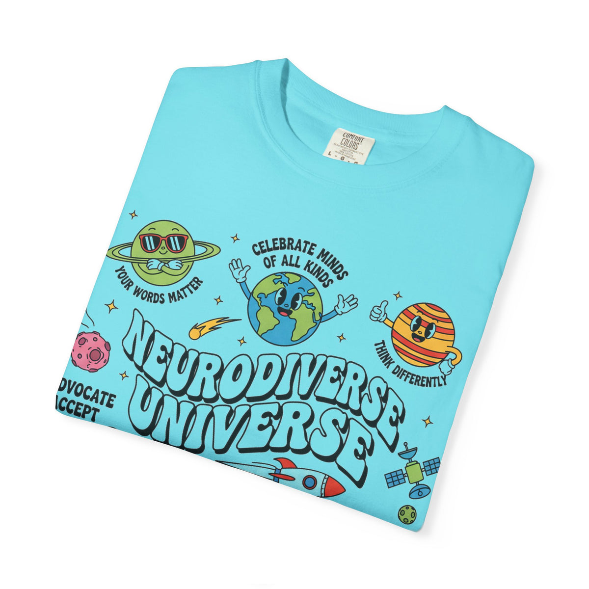 Neurodiverse Universe Bold Shirt, Celebrate Minds Of All Kinds Tee, Neurodiversity Pride Shirt, Advocate Gift