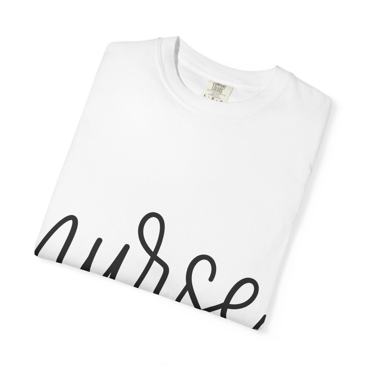 Nurse Script Shirt, Hand Lettered Nurse Heart Tee, Minimal RN Shirt, Nurse Gift