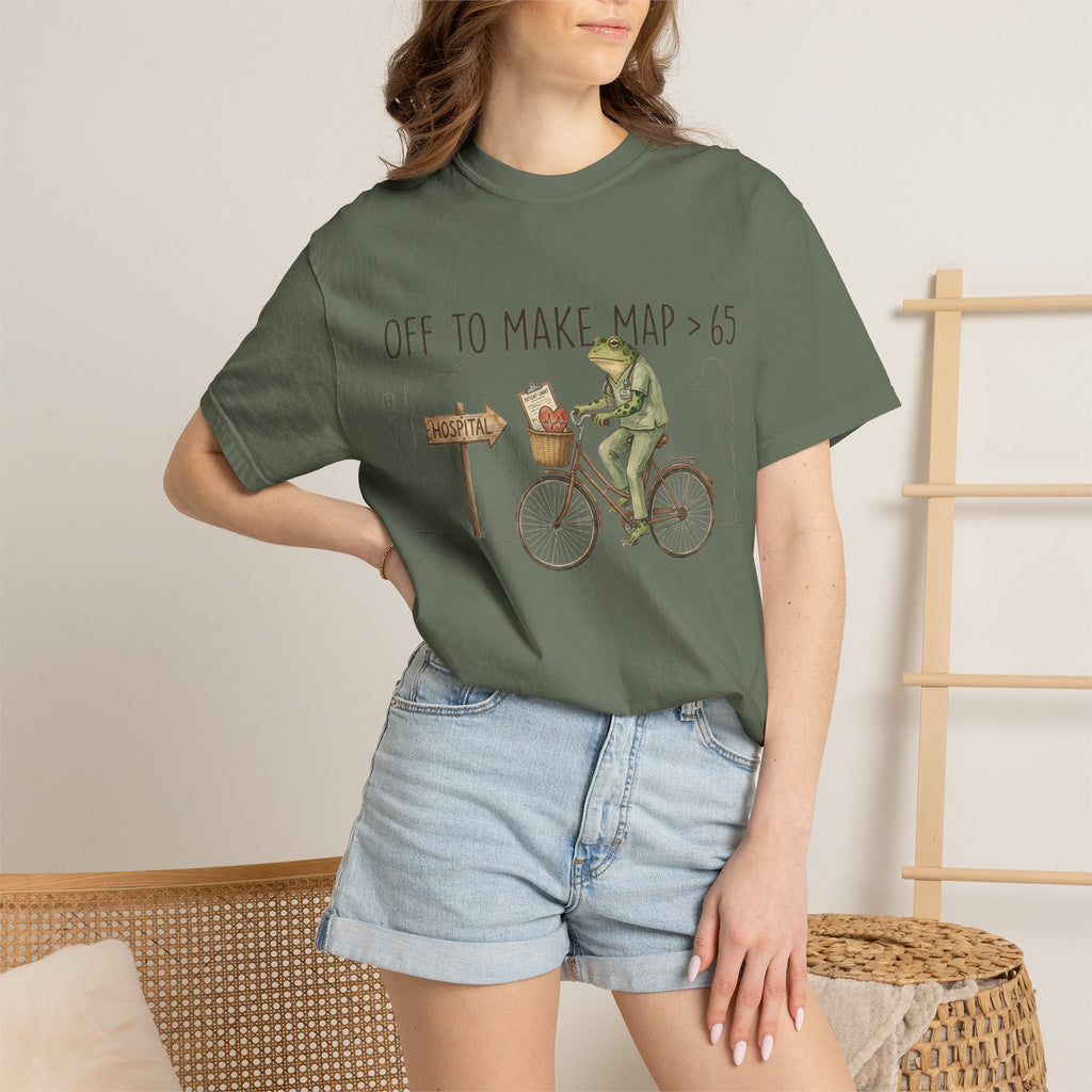 Off To Make MAP Over 65 Shirt, Funny ICU Nurse Frog Tee, Critical Care Nurse Shirt, RN Gift