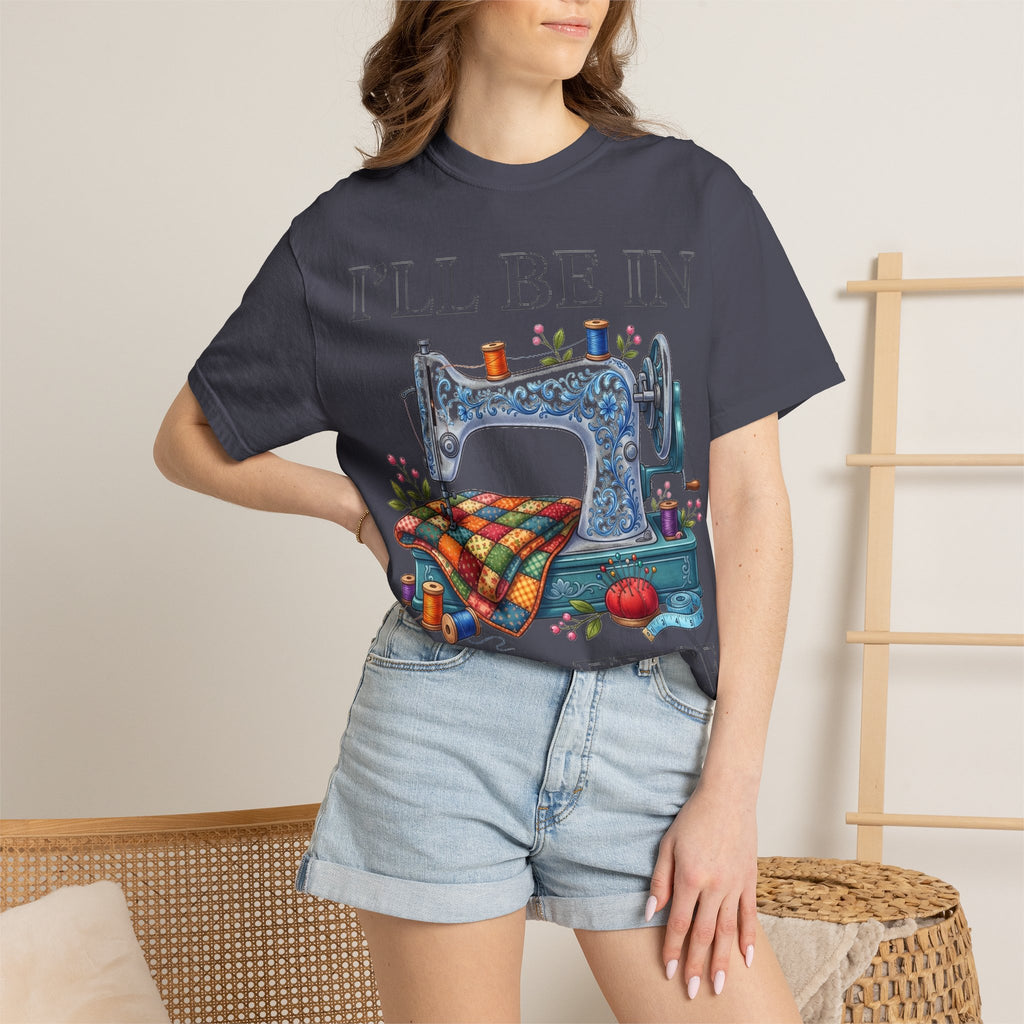 I'll Be In My Office Sewing Shirt, Vintage Sewing Machine Quilter Tee, Funny Seamstress Shirt, Quilter Gift