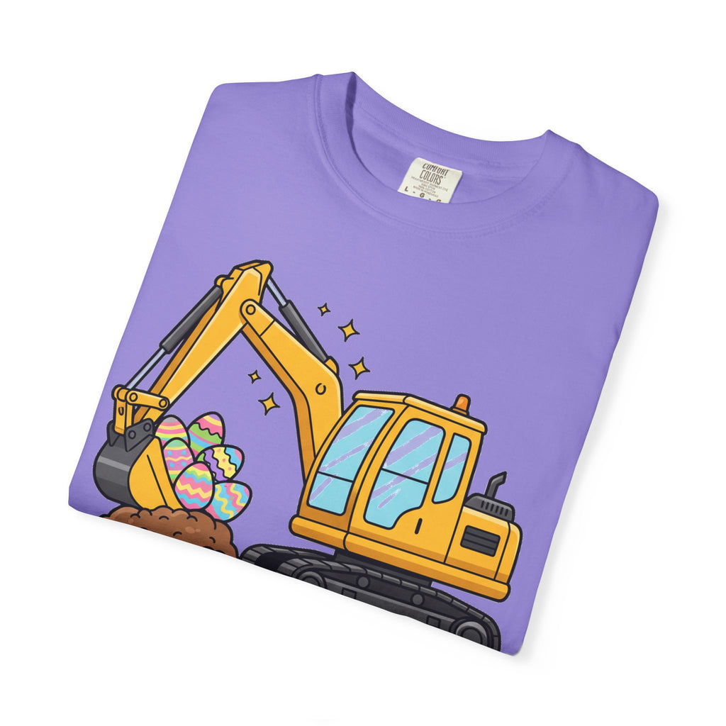 Eggs-Cavator Big Digger Shirt, Easter Excavator Tee, Construction Easter Shirt, Kids Easter Gift