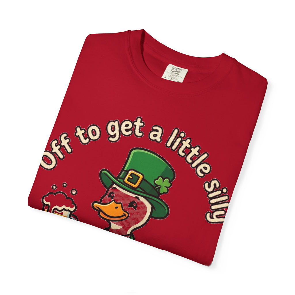Off To Get A Little Silly Bold Shirt, Leprechaun Duck Beer Tee, Funny St Patricks Day Shirt, Irish Gift