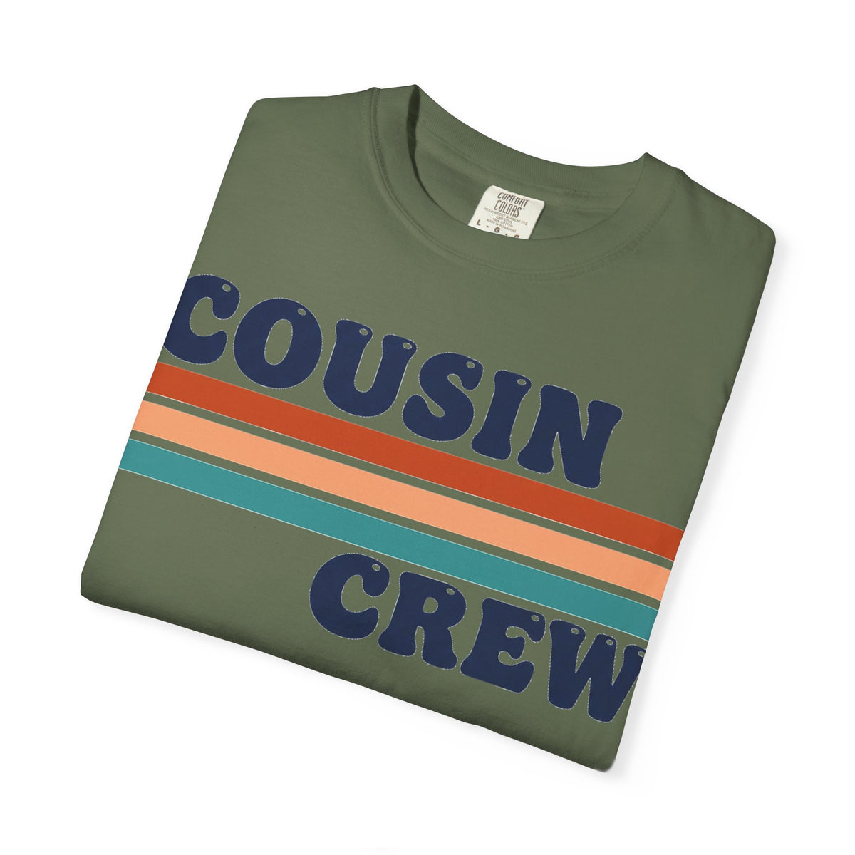 Cousin Crew Stacked Stripe Shirt, Vintage Stripe Family Tee, Matching Cousin Shirt, Reunion Gift