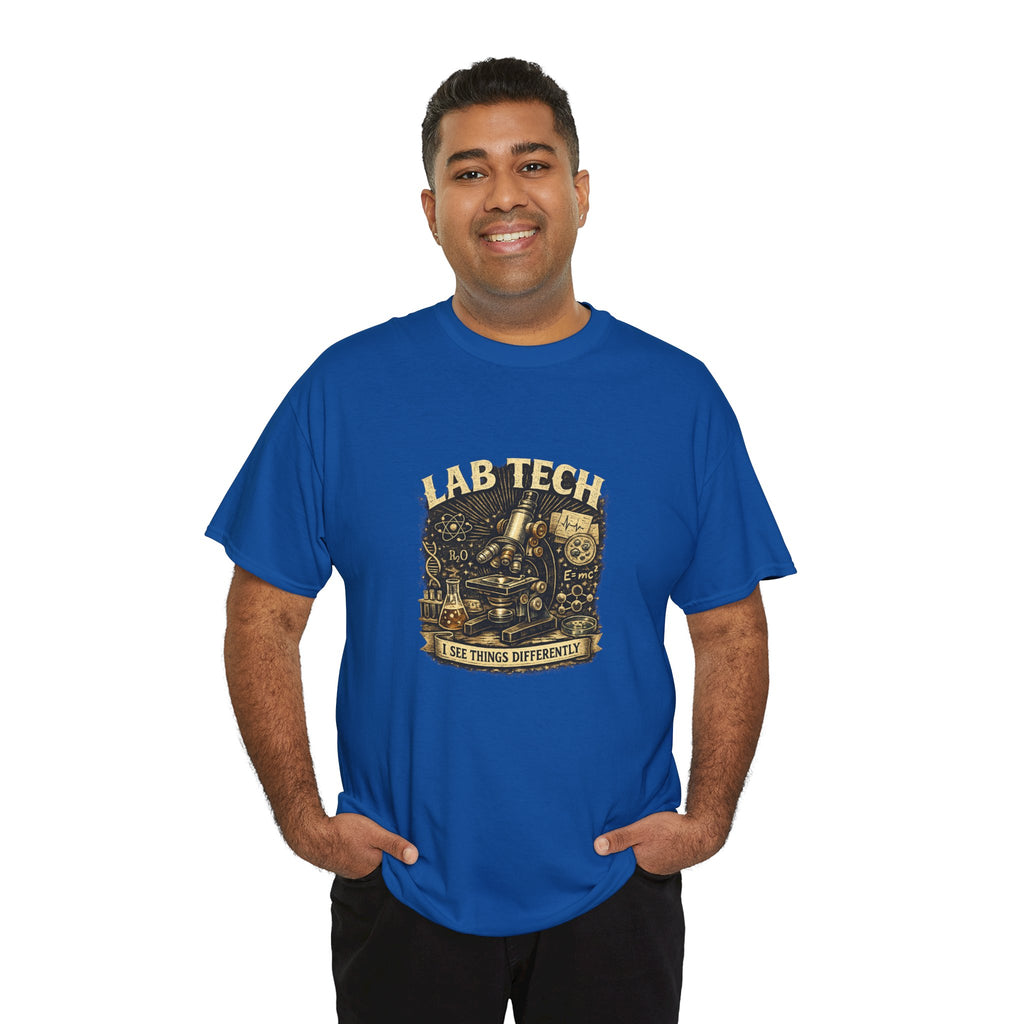 Lab Tech T-Shirt — "I Make Things Different" Vintage Science Tee