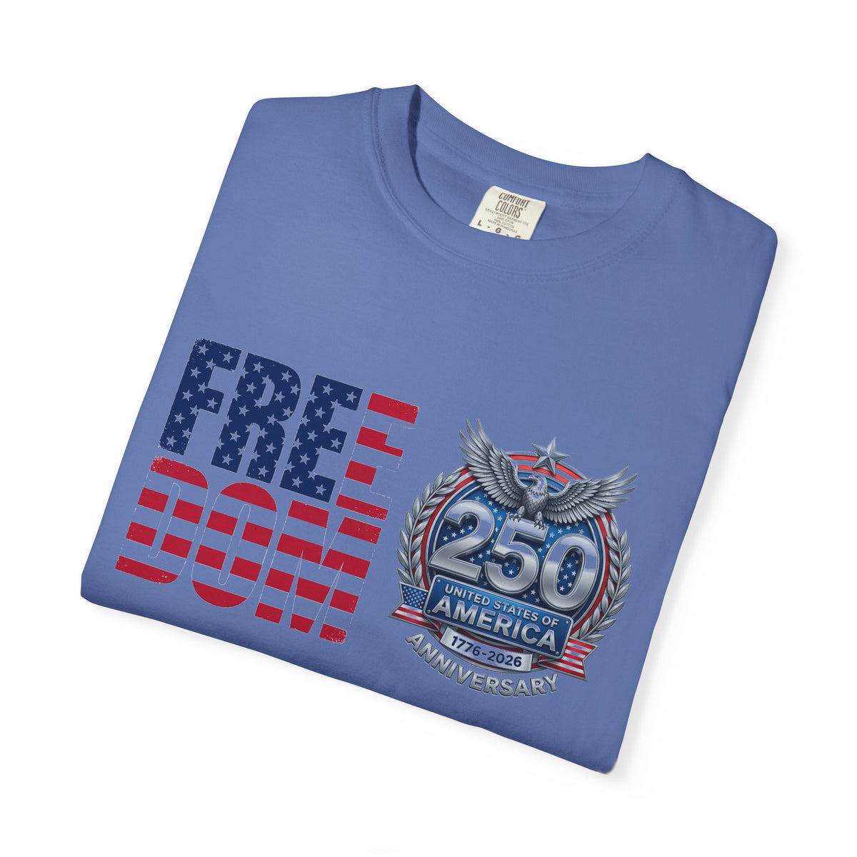 Freedom 250 Stacked Shirt, America Semiquincentennial Crest Tee, Patriotic 1776-2026 Shirt, July 4th Gift