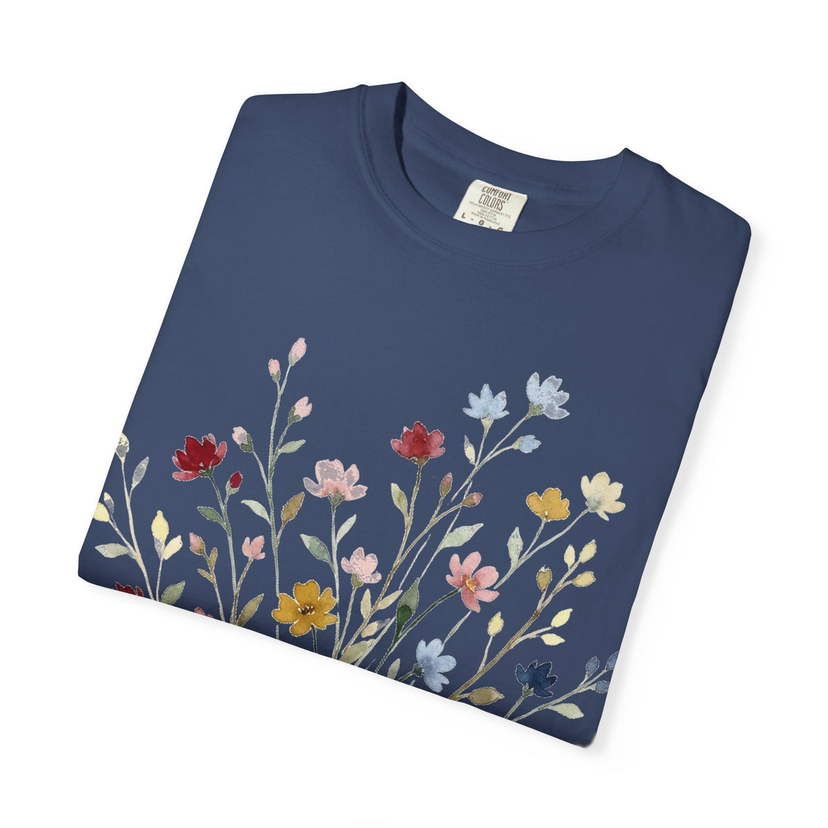 Watercolor Wildflower Spray Shirt, Painted Meadow Bouquet Tee, Cottagecore Floral Shirt, Garden Gift