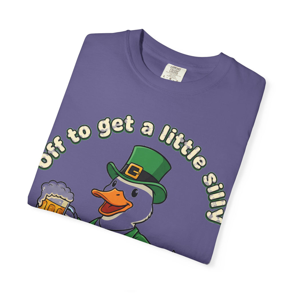 Off To Get A Little Silly Duck Shirt, Leprechaun Suit Beer Duck Tee, Funny St Patricks Day Shirt, Irish Gift