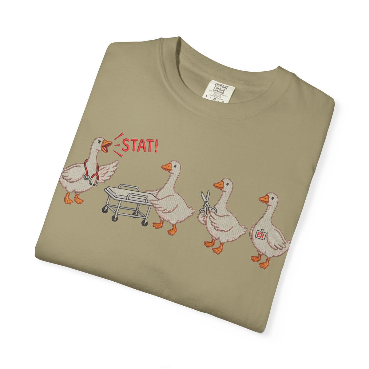 Nurse Goose Squad Stat Shirt, Funny ER Geese Tee, Night Shift Nurse Shirt, RN Team Gift