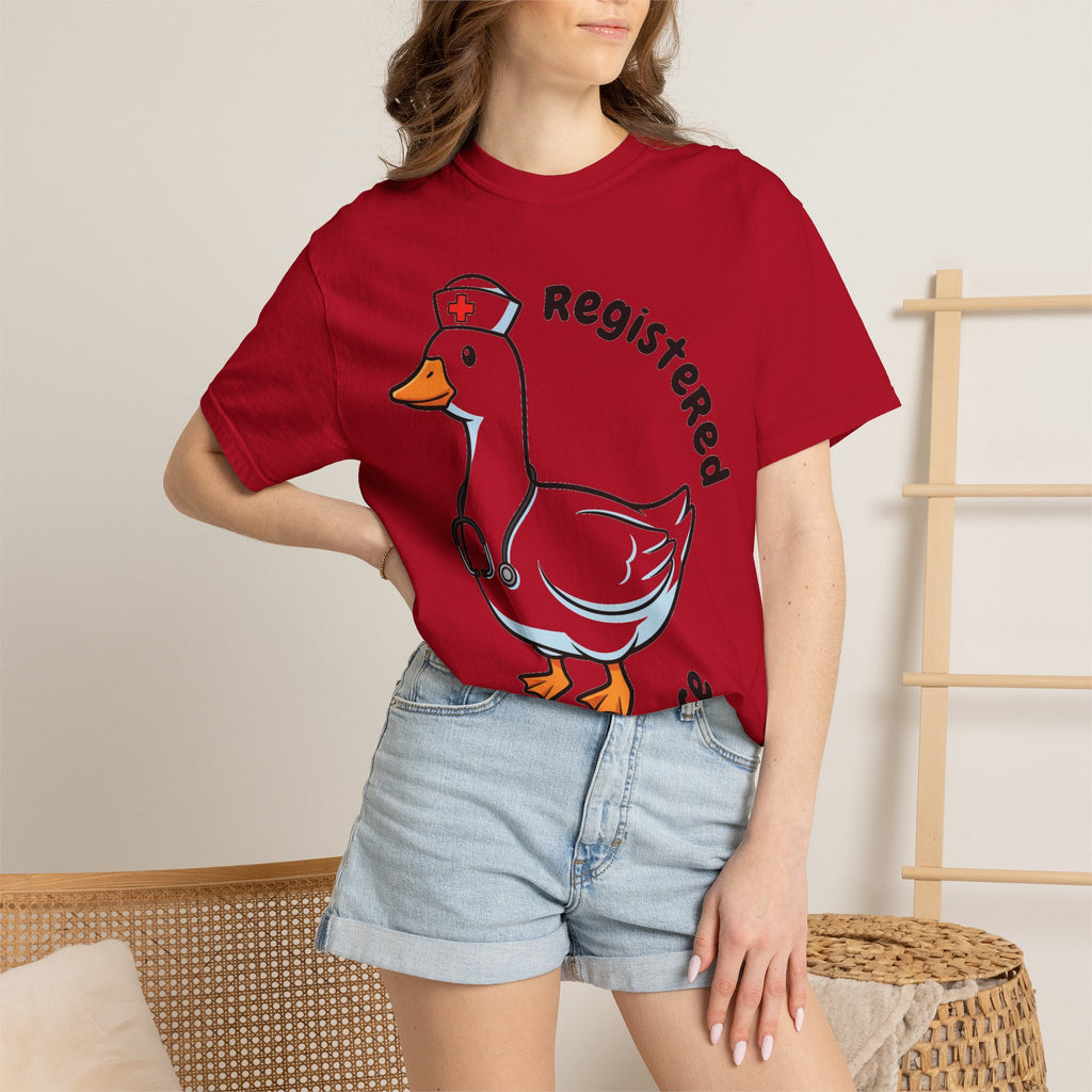 Registered Silly Goose Curved Shirt, Nurse Goose Stethoscope Tee, Funny Nurse Shirt, RN Gift