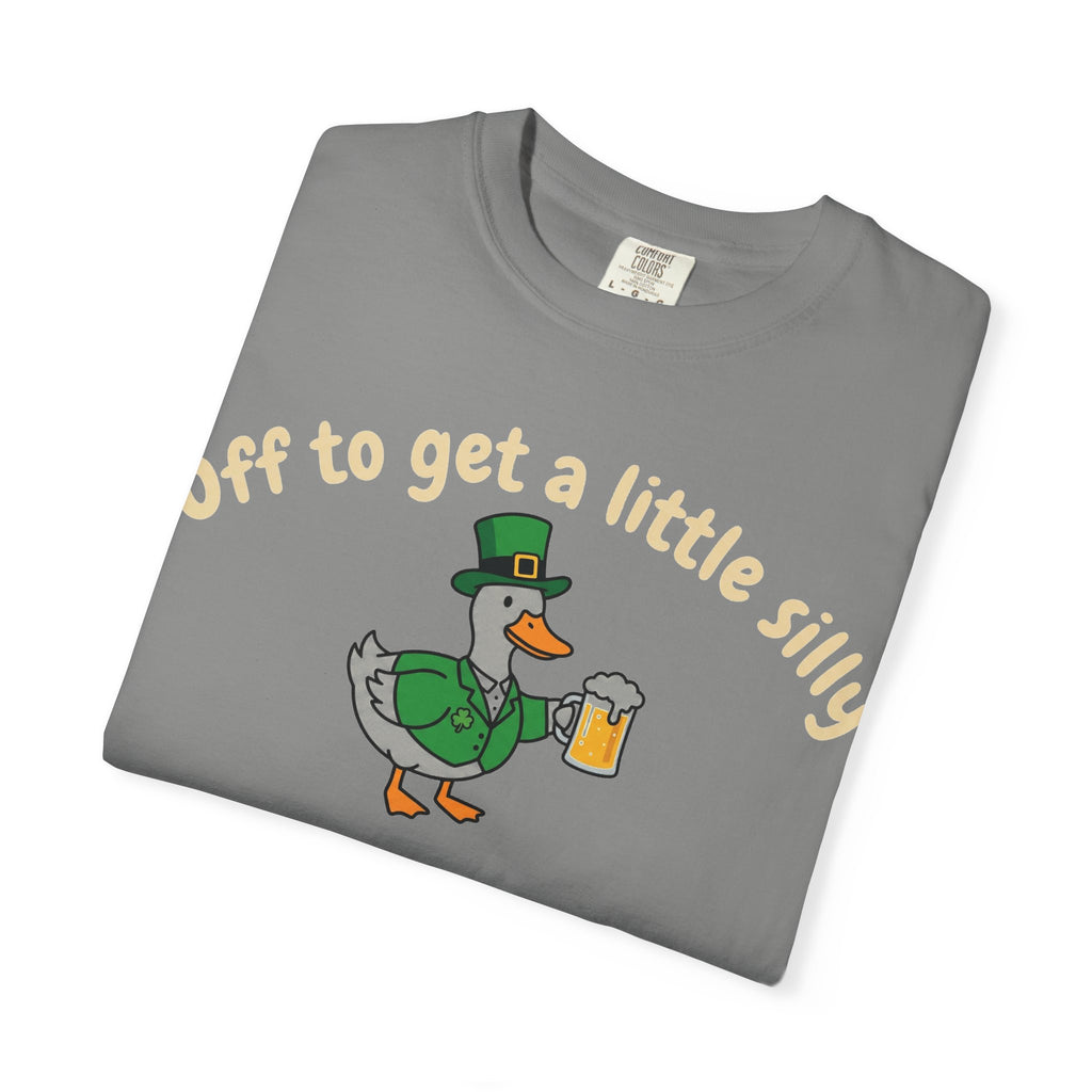Off To Get A Little Silly Shirt, St Patricks Day Duck Beer Tee, Funny Irish Duck Shirt, Paddys Day Gift
