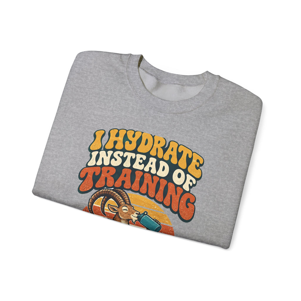 Funny Gym Sweatshirt I Hydrate Instead Of Training Workout Humor Tee Comfort Colors Fitness Gift Shirt