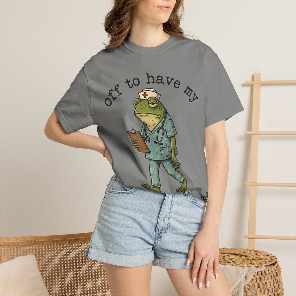 Off To Have My Flabbers Gasted Shirt, Funny Nurse Frog Tee, Sarcastic Scrubs Shirt, RN Gift