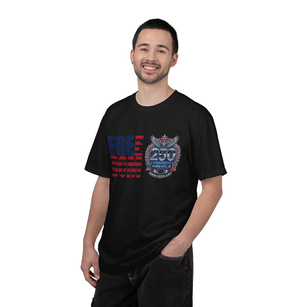 Freedom 250 Stacked Shirt, America Semiquincentennial Crest Tee, Patriotic 1776-2026 Shirt, July 4th Gift