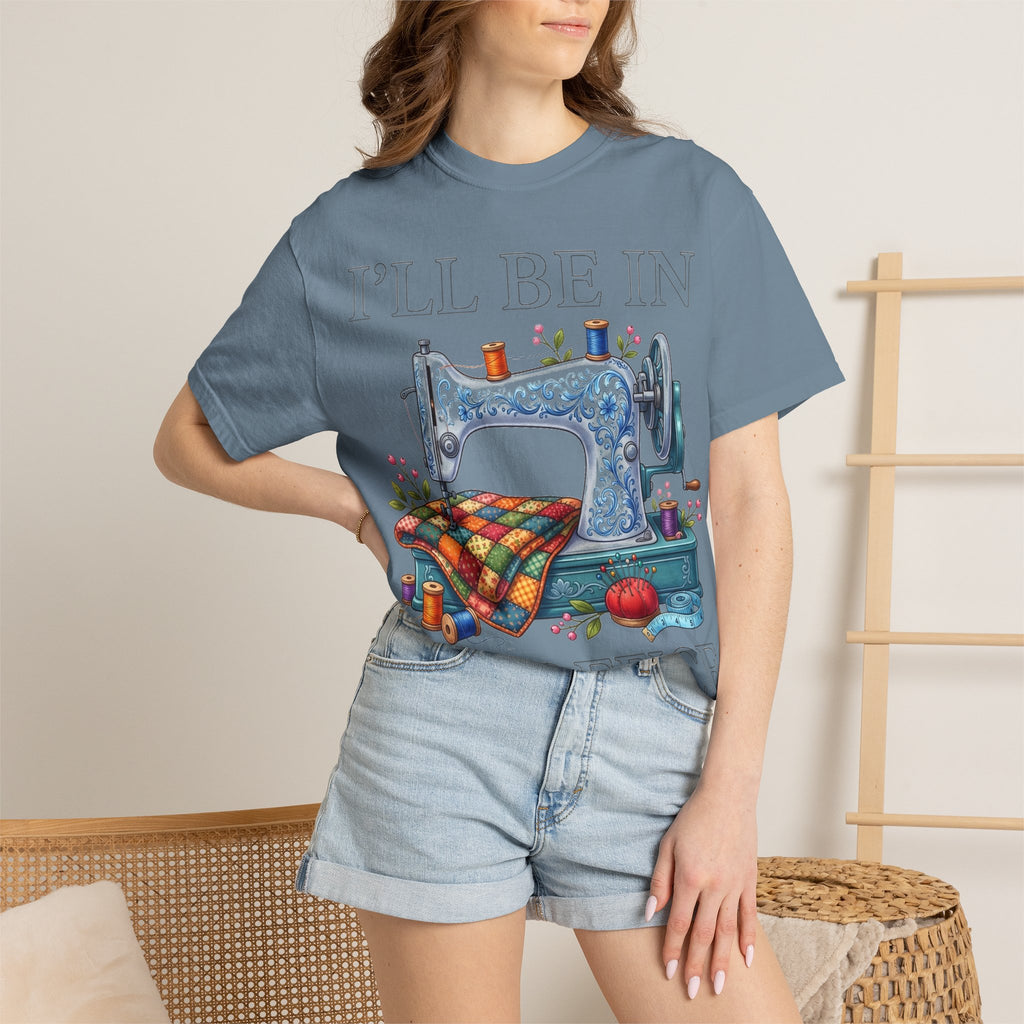 I'll Be In My Office Sewing Shirt, Vintage Sewing Machine Quilter Tee, Funny Seamstress Shirt, Quilter Gift
