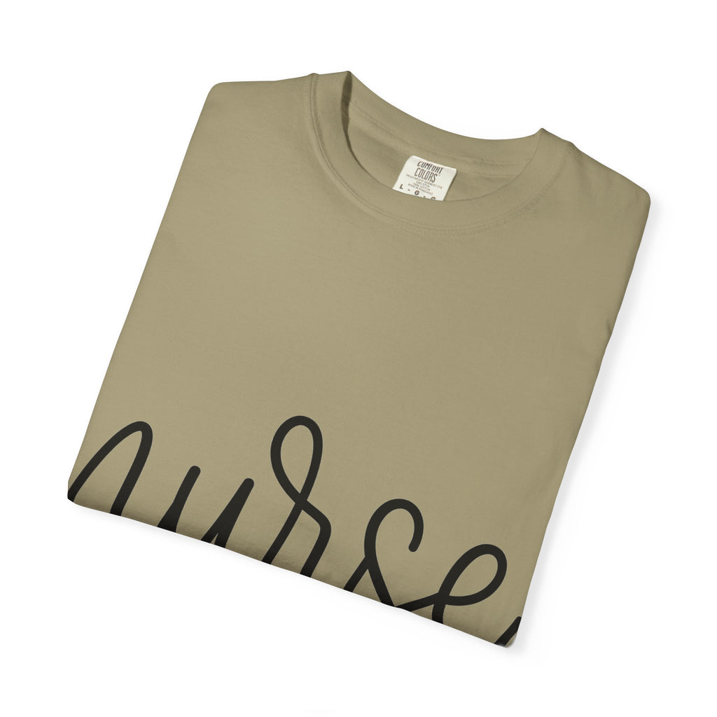 Nurse Script Shirt, Hand Lettered Nurse Heart Tee, Minimal RN Shirt, Nurse Gift