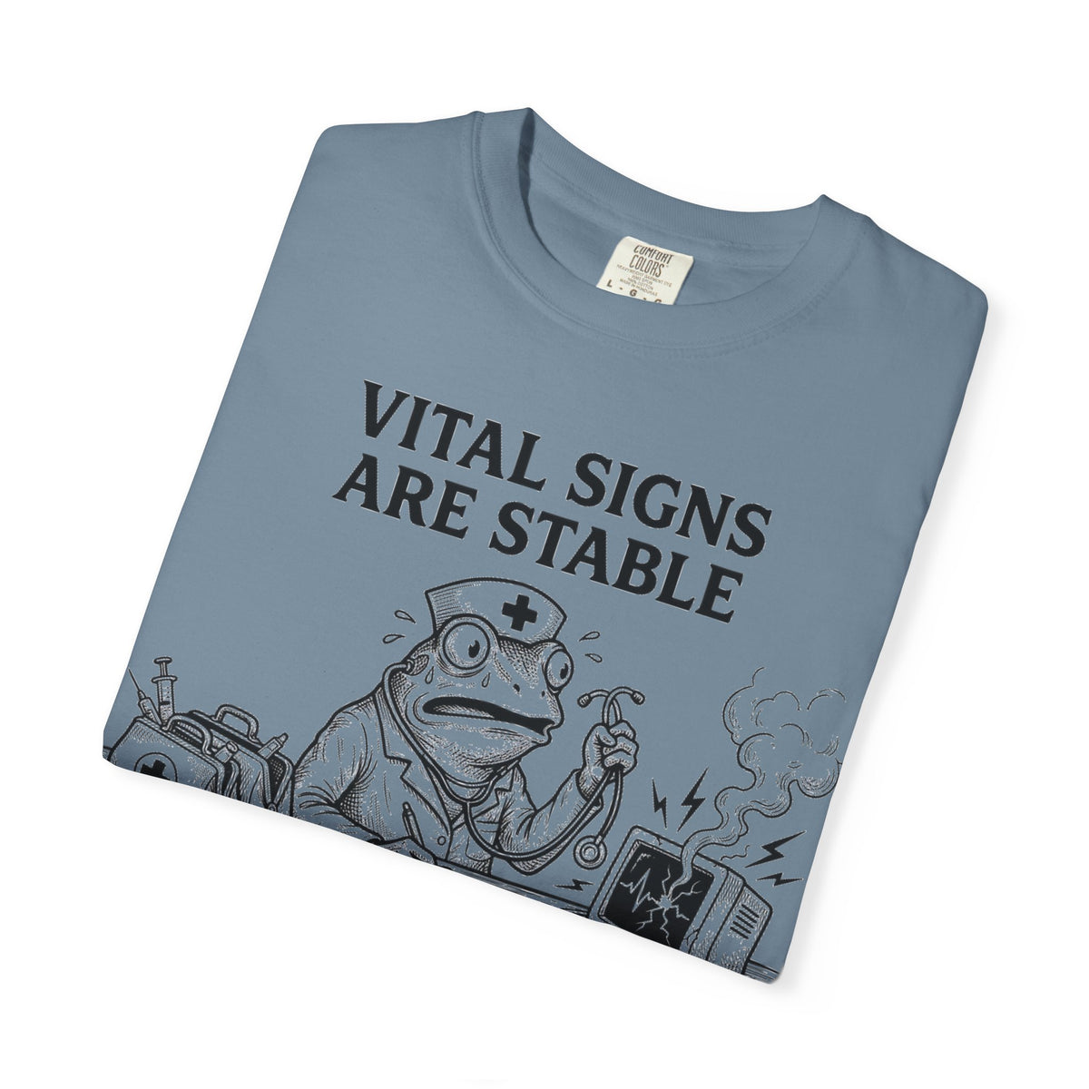 Vital Signs Are Stable I Am Not Shirt, Funny Nurse Frog Tee, Burnt Out RN Shirt, Night Shift Gift