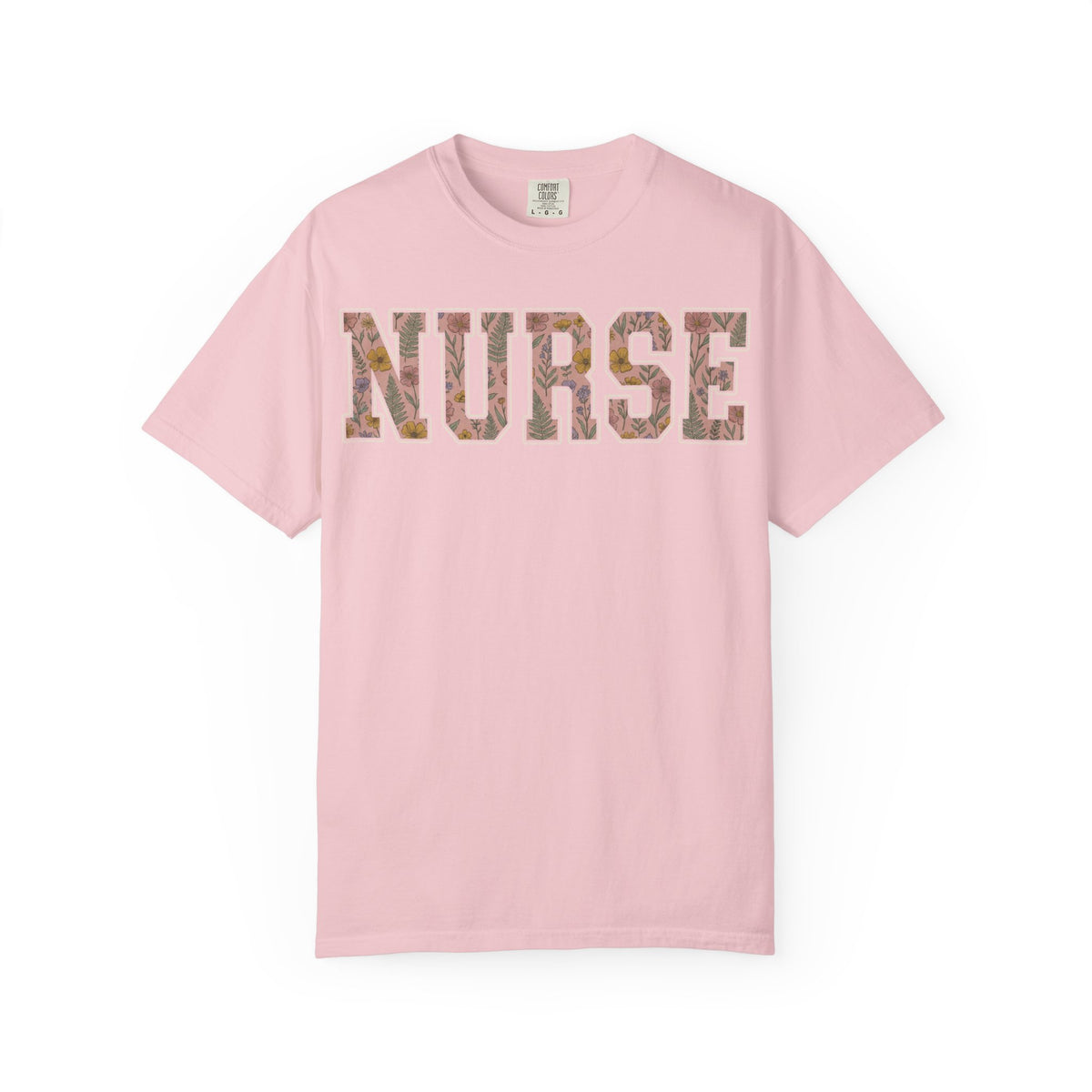 Nurse Floral Varsity Shirt, Wildflower Applique Nurse Tee, Pretty RN Shirt, Nurse Week Gift