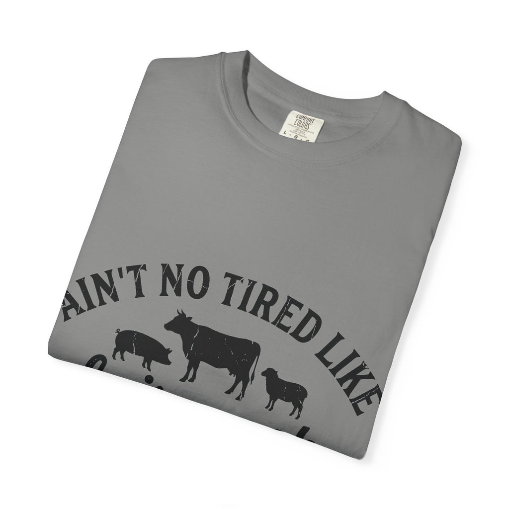 Ain't No Tired Like Fair Week Tired Shirt, Funny Livestock Show Tee, County Fair Mom Shirt, 4H Gift