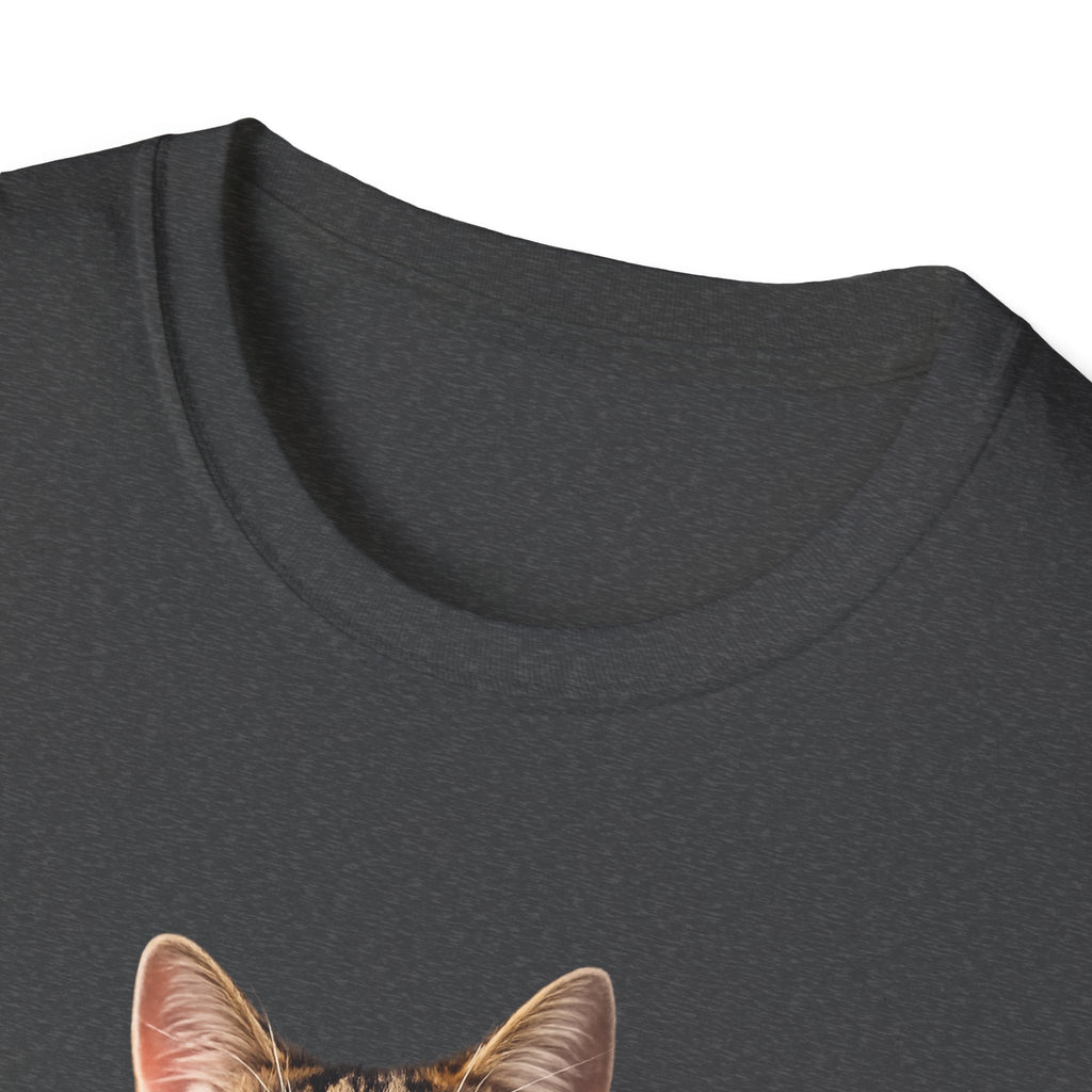 Cat T-Shirt — "Live Fast. Purr Loud." Funny Tabby Graphic Tee for Cat Lovers