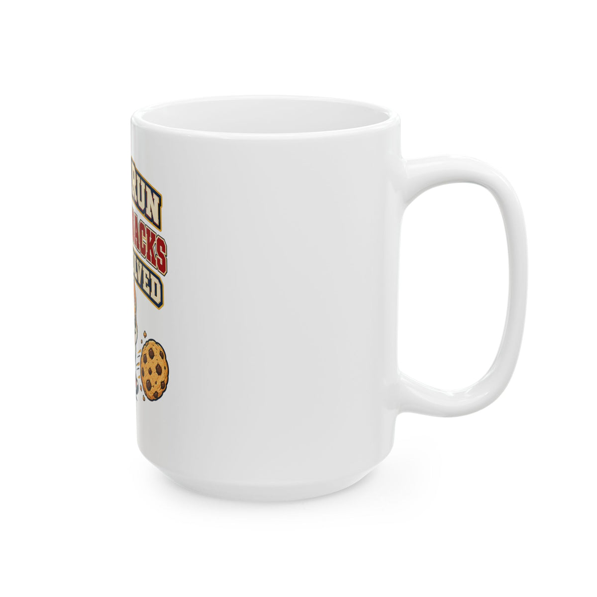 I Only Run When Snacks Are Involved Mug, Funny Gym Lover Gift for Him Her, Workout Christmas Gift, Coffee Mug 11oz 15oz